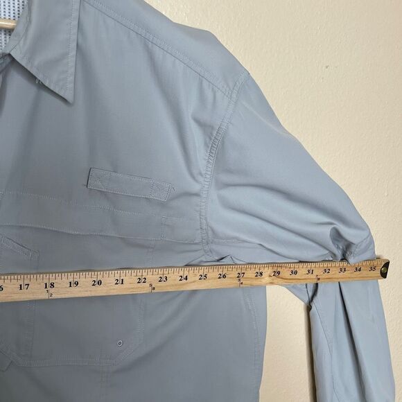 Dri-Duck Chevron Mens Button Down Shirt Size 3XL Long Sleeve Gray - Picture 8 of 9